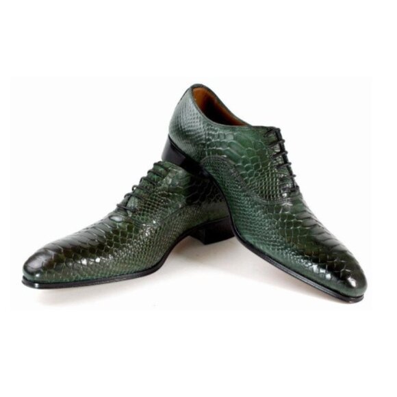 George Green Crocodile Printed Calfskin Oxford main image 6